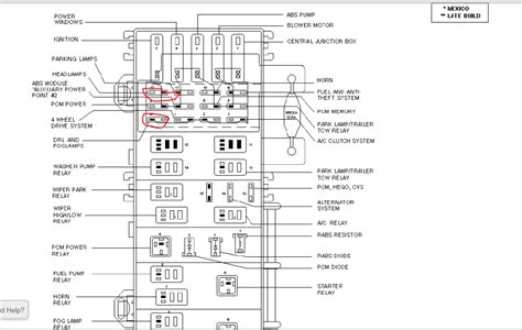 ford ranger headlight fuse location